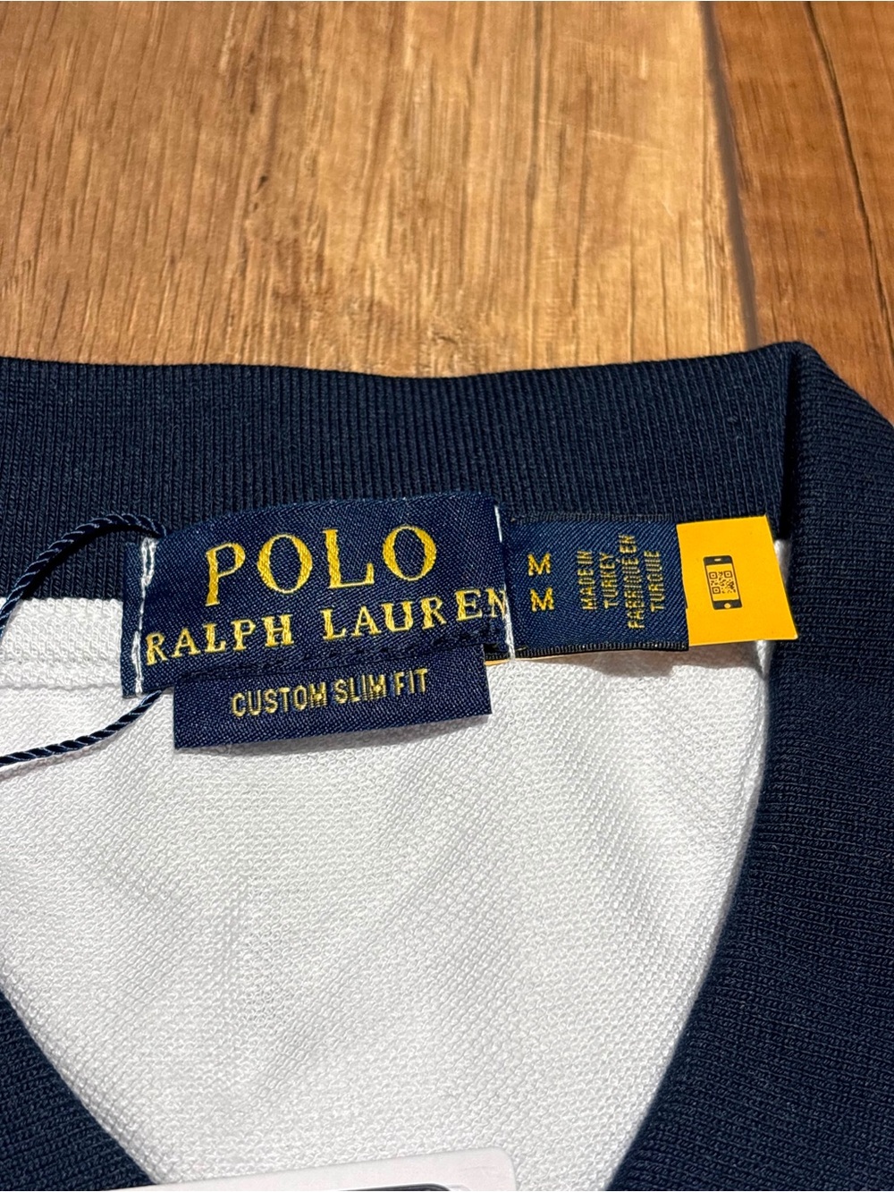 Polo Ralph Lauren Custom Slim Fit Paris White Polo Shirt Brand New - Picture 12 of 16